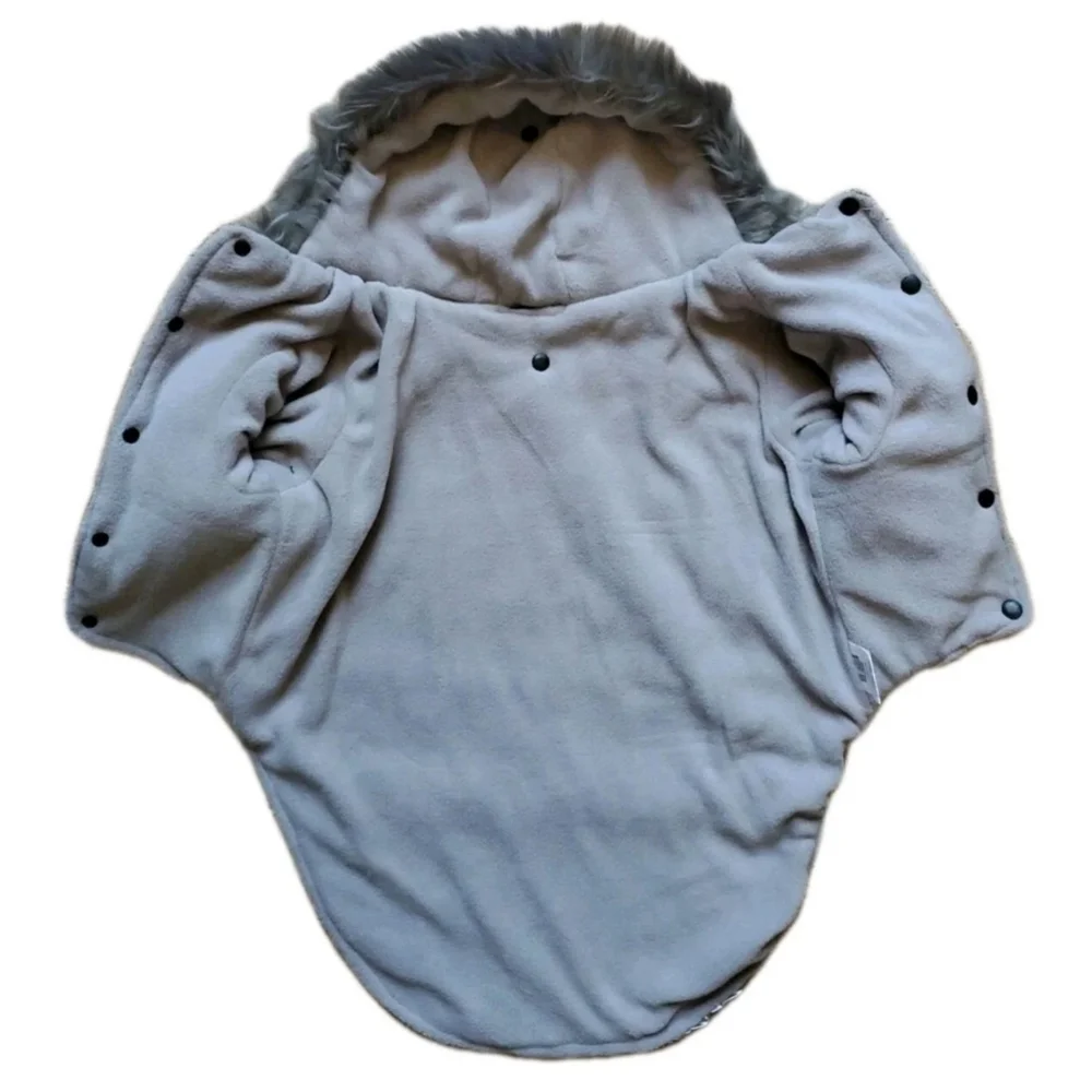 Nicole Miller Dog Jacket Puffer Winter Snow Coat Fleece Lined Faux Fur Hooded